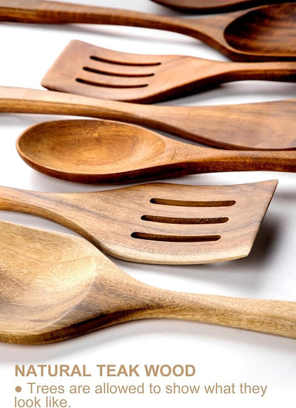 Nucookery Wooden Cooking Utensils Set