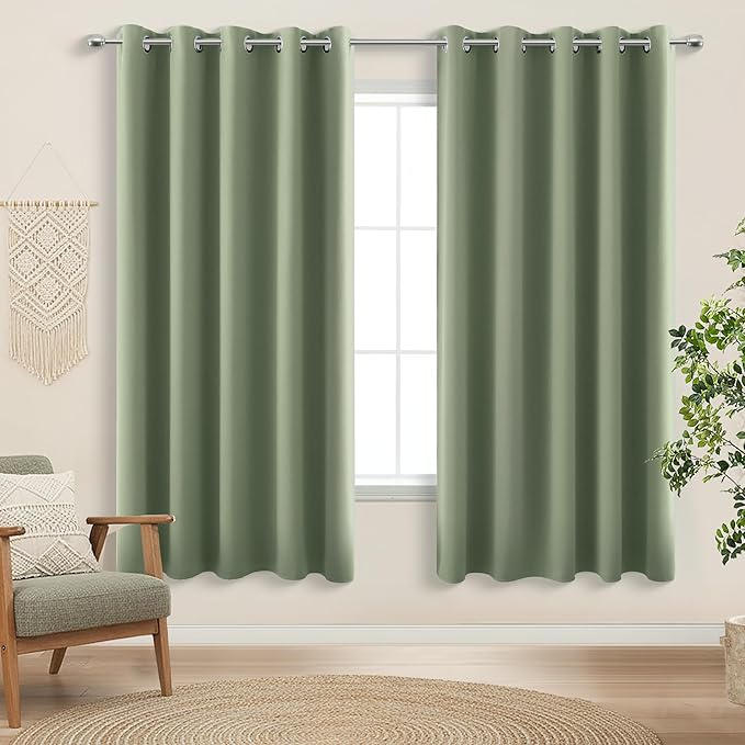 KOUFALL 72 Inch Wide Curtains for Bedroom, Extra Wide Blackout Heat Temperature