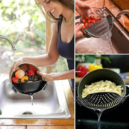 2 Pcs Clip on Strainers, Pot Strainer