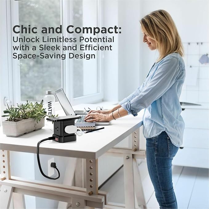Uncaged Ergonomics Wireless Charger Cube Power Strip