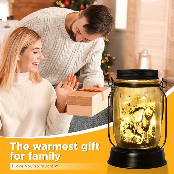 kyoryuger Pyrenees Gifts for Women/Men Pyrenees Dog Solar Lanterns Mom Birthday Dog Lovers Lantern Pet Loss Pet Memorial Lights Solar Garden Decoration for Yard, Patio,Backyard,Porch Torches Light