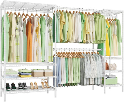 Ulif E11 Heavy-Duty Garment Rack, Metal Freestanding Clothes Rack and Closet