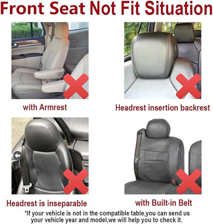 Flying Banner Car Seat Covers Full Set Front Seats and Rear Bench Polyester car seat Protectors Black Gray Purple airbag Compatible Rear Bench Split (Black Mint Green)
