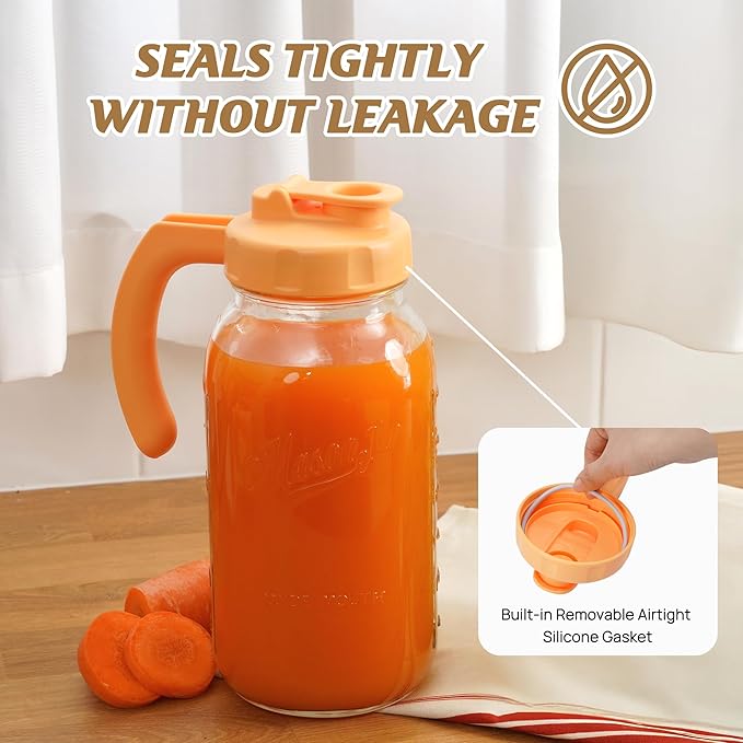 Soligt Glass Mason Jar Pitcher