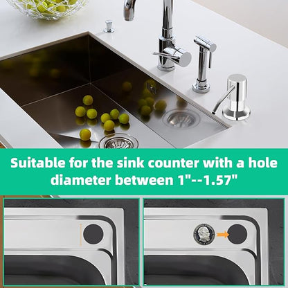Soap Dispenser for Kitchen Sink, Built in Sink Soap Dispenser, Countertop Soap