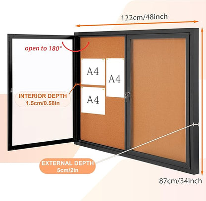 Enclosed Bulletin Board Outdoor Noticeboard