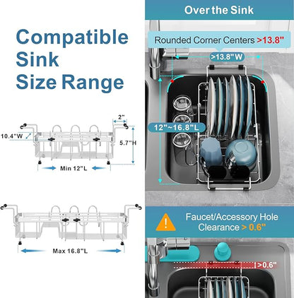 GSlife Small Sink Dish Drying Rack