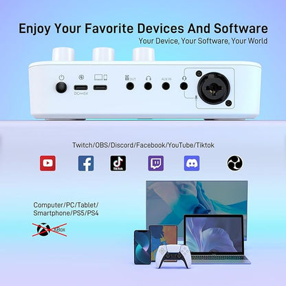 MAONO Gaming Audio Mixer, Audio Interface