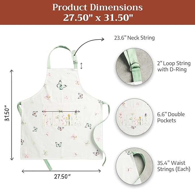 Maison d' Hermine 100% Cotton Apron