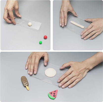 12 Pieces Polymer Clay Cutter Tools Acrylic Roller Pin