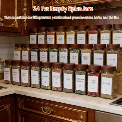 Spice Jars with Labels