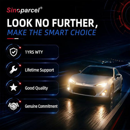 Sinoparcel 9006/HB4 Halogen Low Beam Headlight or Fog Light Bulb 3800K, 150% More Brightness Replacement for Standard 55W Bulb, Pack of 2
