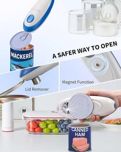 CIRCLE JOY Electric Can Opener, One-Touch Automatic Can Opening