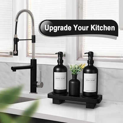 Dish Soap Dispenser for Kitchen, Kitchen Soap Dispenser Set