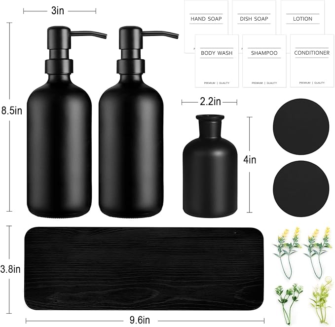 Dish Soap Dispenser for Kitchen, Kitchen Soap Dispenser Set