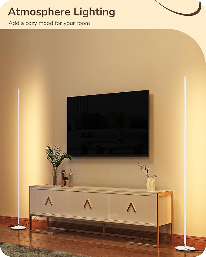 EDISHINE Minimalist LED Corner Floor Lamp