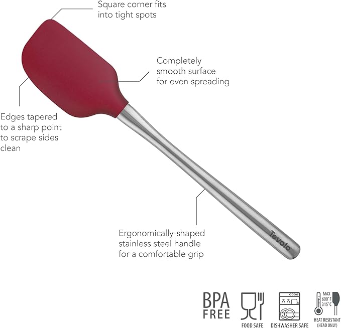 Tovolo Flex-Core Silicone Spatula Metal Handle