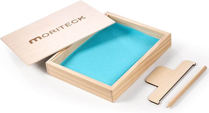 Montessori Sand Tray for Kids,Writing Play Sand Tray with Lid for Classroom Practice Writing Letters and Numbers