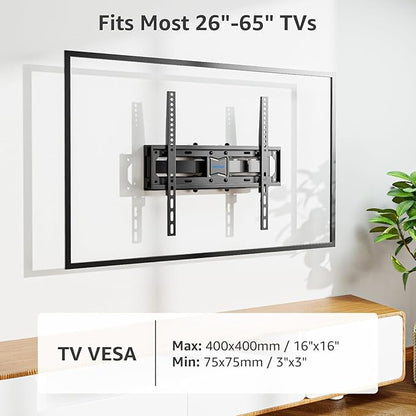 MOUNTUP UL Listed TV Wall Mount, Full Motion TV Mount