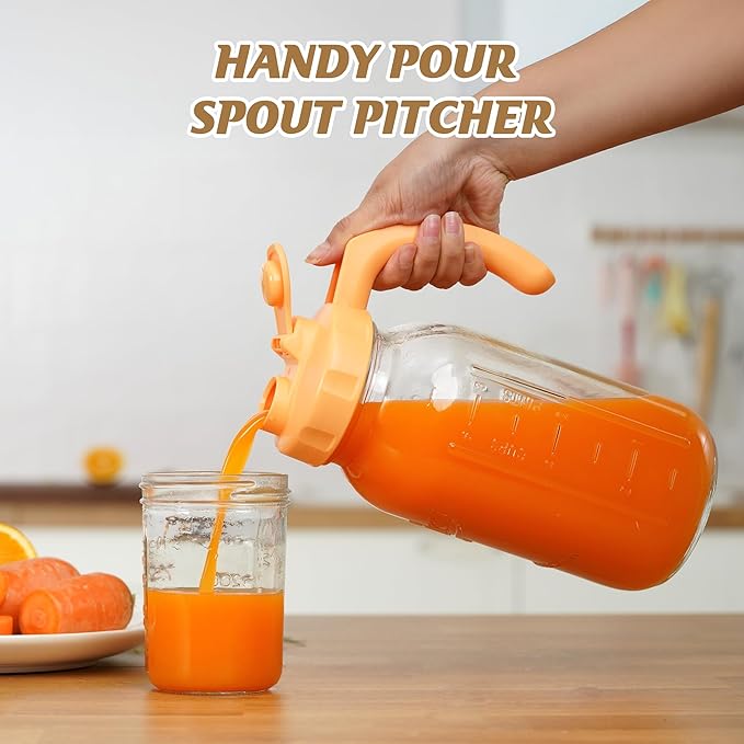 Soligt Glass Mason Jar Pitcher