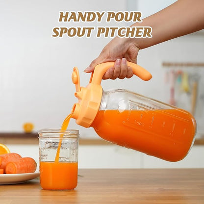 Soligt Glass Mason Jar Pitcher