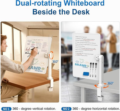 Double-Sided Desk Whiteboard