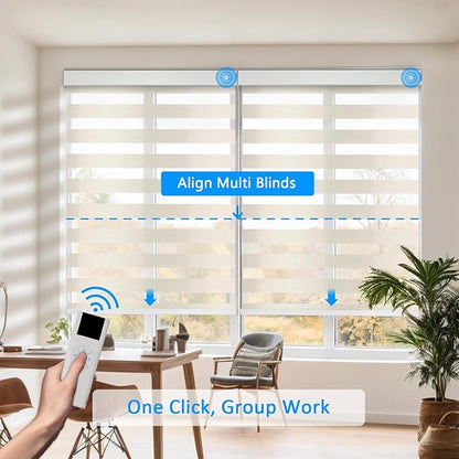COOLWINDS Motorized Zebra Blinds