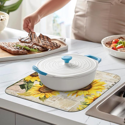 Dish Drying Mat Drainer Pads