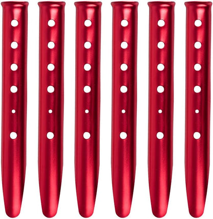 TRIWONDER Tent Stakes Pegs for Snow Sand Beach Canopy Heavy Duty Ground Anchor Stakes Tent Nail Aluminum U-Shaped Camping Hiking Backpacking 6Pcs
