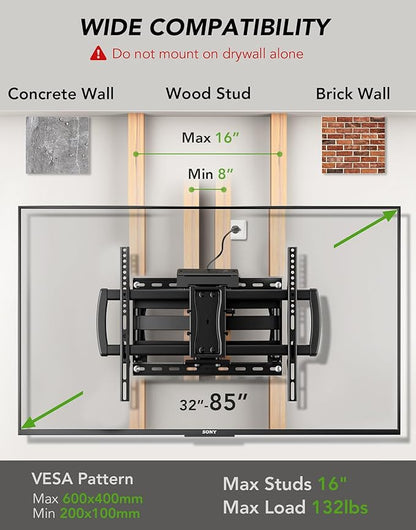 Full Motion TV Wall Mount Bracket