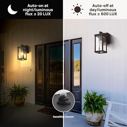 JOKAONOTL Dusk to Dawn Porch Lights