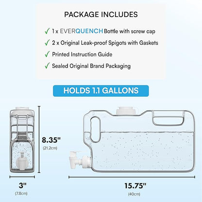 Refrigerator Water Dispenser 1.1 Gallon Bottle