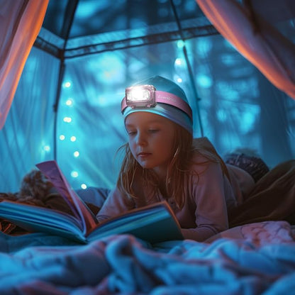 EverBrite Headlamp, 2 Pack Kids Headlamp with Red Light and Memory Function, Head Lamp for Adults and Kids with 5 Modes, Bright Headlamps for Camping, Running, Batteries Included