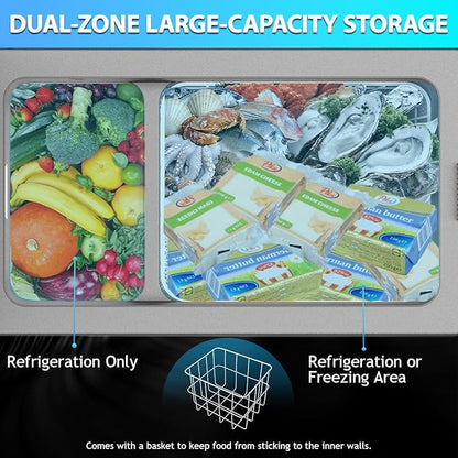 Alpicool NCF35 Portable Fridge Freezer, 12 Volt Car Refrigerator, 32 Quart Fast