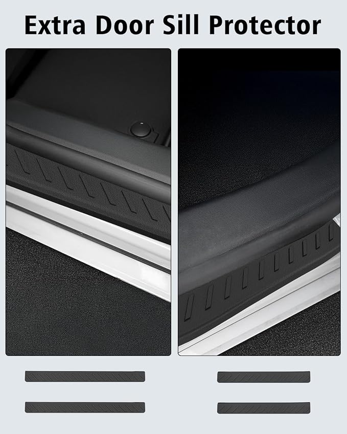 Floor Mats & Cargo Liner Custom Fit for Ford Escape Gas 2020-2025 2026 (NOT Fit Hybrid) All Weather TPE Rubber Trunk Mat Anti-Slip Full Set Automotive Floor Liners for Escape 2025 Accessories