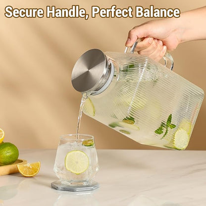 1 Gallon thickened Square Glass Pitcher
