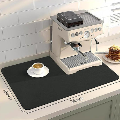 Bloss Coffee Mat 24"x16", Dish Drying Mat