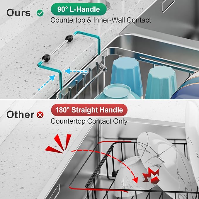 GSlife Small Over the Sink Dish Drying Rack