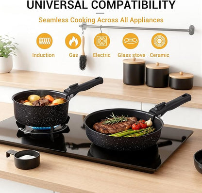 Ammeloo 21 Pcs Pots and Pans Set Non Stick