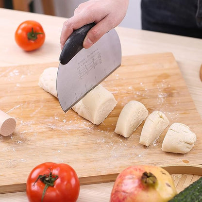 1 pcs Dough Pastry Scraper Chopper/Stainless Steel Dough Scraper Cutter