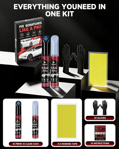 Phytonic Blue Metallic C1M for BMW Touch Up Paint Kit[2K Clear Coat Included],Exact Color Match Touch Up Paint for Chip and Scratch