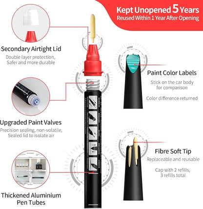 Carhoo C2M Island Blue Metallic Compatible with MINI Cooper Exact Match Touch Up Paint Pen - 0.56 Fl Oz(16ml)