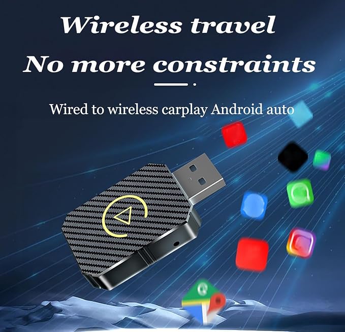 Wireless CarPlay Adapter for Acura MDX IV /2021, 2022, 2023, 2024, 2025, 2026 | Dongle Convert Wired to Wireless CarPlay Plug and Play Auto