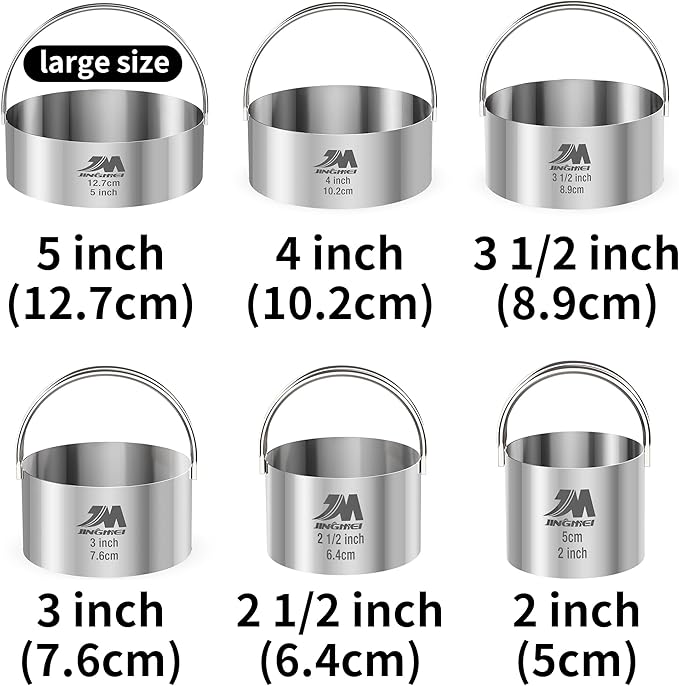 Biscuit Cutter Set for baking 2inch 2.5inch 3inch 3.5inch 4inch 5inch large