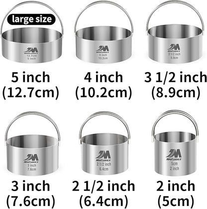 Biscuit Cutter Set for baking 2inch 2.5inch 3inch 3.5inch 4inch 5inch large