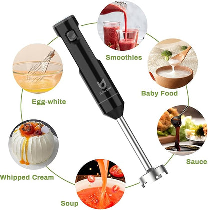 Cordless Hand Blender, UTALENT Variable Speed Immersion Blender handheld