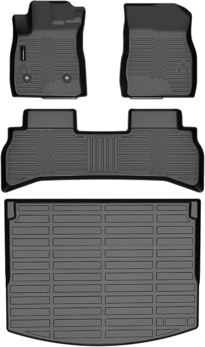 Auxko All Weather Floor Mats Cargo Mat Fit for Chevrolet Chevy Trailblazer FWD 2026 2025 2024 2023 2022 2021 TPE Floor Liner Trunk Mat Trailblazer Accessories All Season Odorless Anti-Slip Black