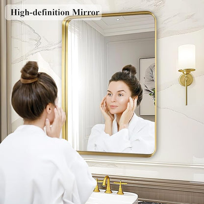 Fabuday Gold Mirror Bathroom Wall
