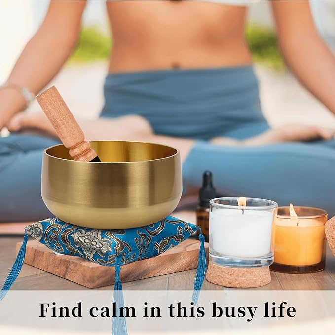 Large Tibetan Singing Bowl Set