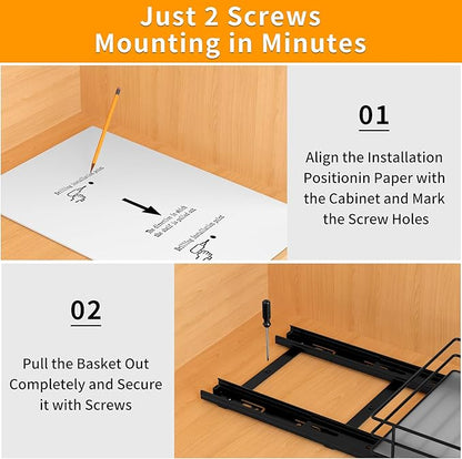 BOIVSHI Pull Out Spice Rack Organizer